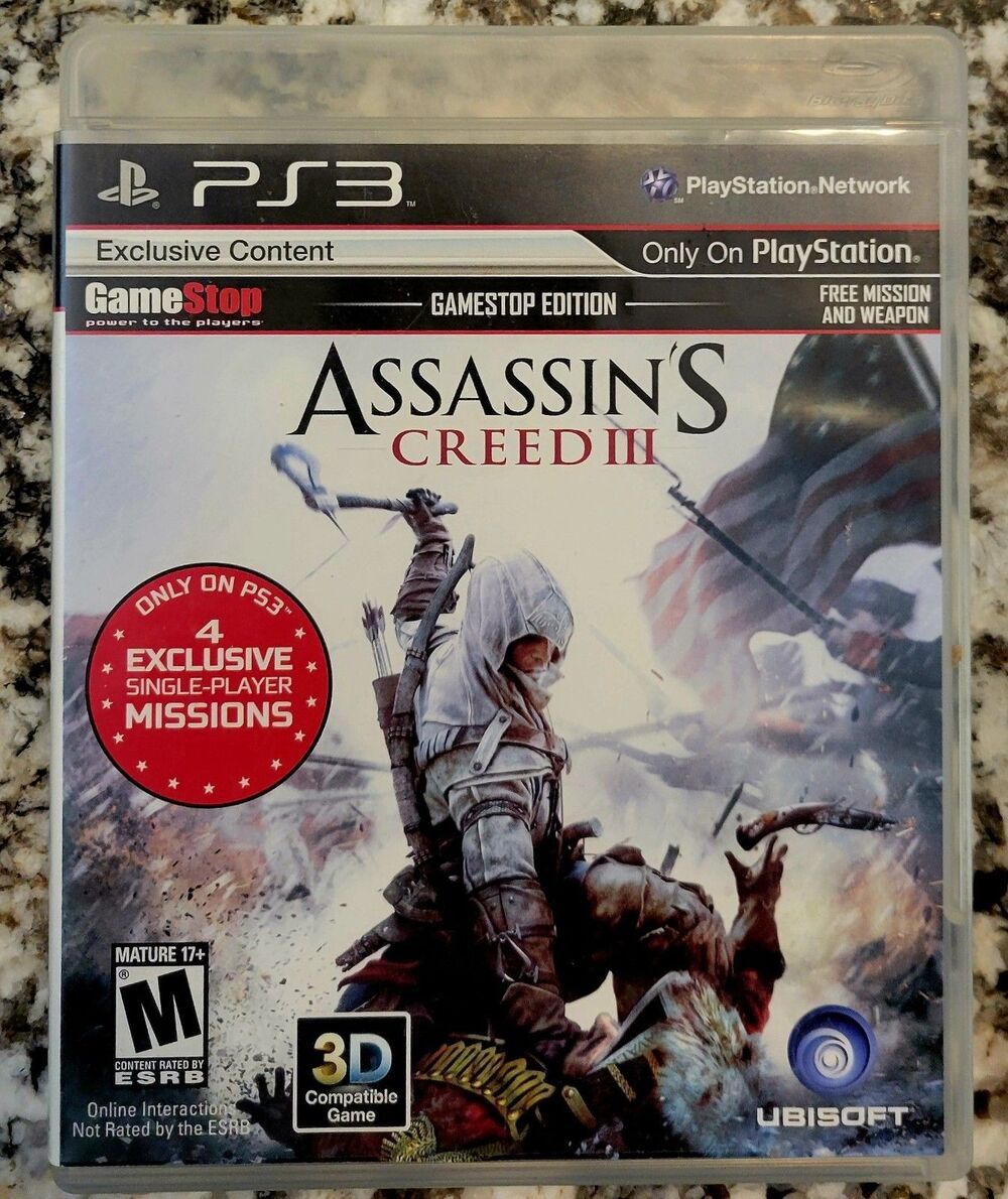Assassin's Creed III 3 / PlayStation 3 PS3 / CIB / MANUAL / Tested / FAST SHIPP